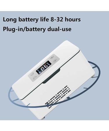 Medical Refrigerator Portable Insulin Cooler Case with Carryy Bag 13600MAH Battery Capacity 0-18 C Intelligent Temperature Control 3.6 * 3.7 * 8.2'' Mini Refrigera Case - Buy Online on GoSupps.com