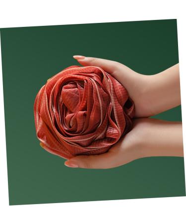 FRCOLOR 6 Pcs Rose Bath Flowers & Loofah Sponges | Exfoliating Shower Poufs for Relaxing Bath Experience - Ideal for Travel & Daily Use - Buy Online on GoSupps.com
