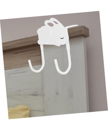 DOITOOL 2pcs Cute Rabbit Hook Coat Rack Clothes Hangers Hooks Spray Paint Door Hanger Hook Bags Door Hook - Buy Online on GoSupps.com