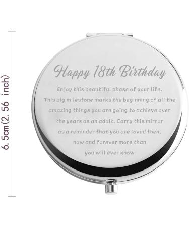 Zuo Bao 18th Birthday Compact Mirror - Happy 18th Makeup Mirror Gift for Her - Buy Online on GoSupps.com