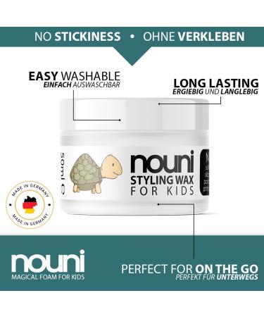 Niuni Hair Wax for Children & Toddlers - Paraben-Free Vegan Sensitive Styling Wax with Coconut Fragrance - Made in Germany - 50ml - Buy Online on GoSupps.com