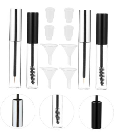  Mikinona Mikinona 6 Sets Cosmetic Transfer Tube and Container Refillable Mascara DIY Clear Mini Eyelash Curls Ml Lip Kit Interior Makeup Funnels Tubes Cream - Buy Online on GoSupps.com