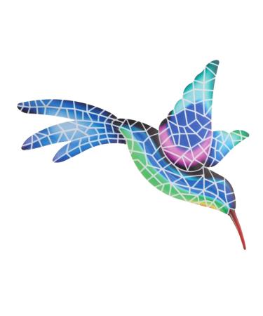 GRIRIW Mosaic Hummingbird Wall Pendant Unique Iron Art Craft for Creative Wall Decor Decorative
