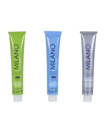 Milano Colore Nourishing Hair Coloring Treatment - Permanent Hair Dye 12.11 Extra Platinum Blonde Intense Ash - 100ml/3.4 oz Hair Color Cream for International Shipping - Buy Online on GoSupps.com