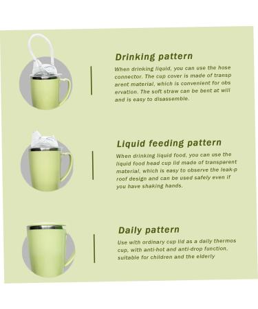 Beakers for Elderly 350ml Spill Proof Adult Sippy Cup with Straw 3-in-1 Stainless Steel Dysphagia Cups with Handle Adult Drinking Cup for Elderly Disabled Patient Maternity Kids - Buy Online on GoSupps.com