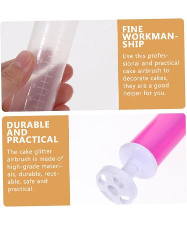 OUNONA 1 Set Cake Duster Manual Cake Coloring Tube Para Cupcakes Cake Coloring Airbrush Baking Supplies Cupcake Cups Coloring Spray Manual Cake Spray Plastic Household Cake Powder As Shown 24X12CM - Buy Online on GoSupps.com