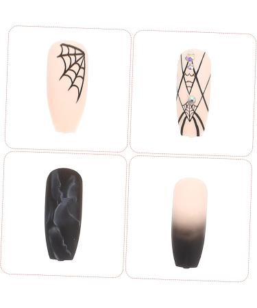 FRCOLOR 2 Sets Halloween Fake Nails Halloween Nails Spider Web False Nail Nails for Women Fake Nails Coffin Fake Nails Nail Decoration 4th of July Nails Press on DIY Nail Patches Abs - Buy Online on GoSupps.com