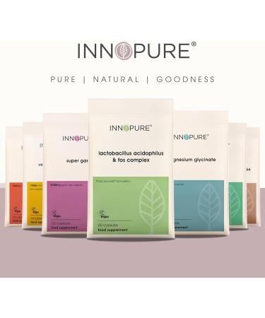 Innopure Lactobacillus Acidophilus Probiotics & Prebiotics Complex - 5 Billion CFU, 60 Capsules (UK Made) - No Fillers, Easy Swallow, Gut Health Support - Buy Online on GoSupps.com