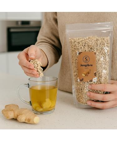  La Herbera Premium Ginger Powder - Kion (Zingiber Officinale) Root Ginger for Infusions Baking and Cooking Intense Taste Digestive Support Relaxing Effect and Antioxidant Action - Buy Online on GoSupps.com