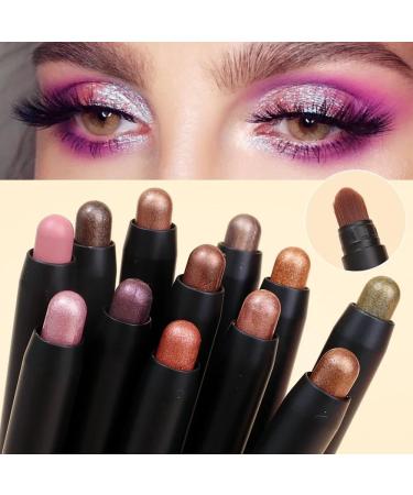  HIFFEY Waterproof Pearlescent Eyeshadow Stick 20 Colors Long Lasting Glitter Shimmer Highlighter Pen Makeup Cosmetics (Color : B01) - Buy Online on GoSupps.com