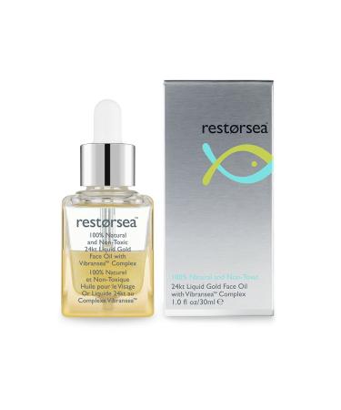 24kt Liquid Gold Face Oil with Vibransea Complex - Luxurious Hydration & Glow | International Shipping Available - Buy Online on GoSupps.com