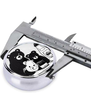 Cute Milk Bottle Bearround Pill Box | 3 Compartment Travel Organizer | Portable Pill Box for International Shipping - Buy Online on GoSupps.com