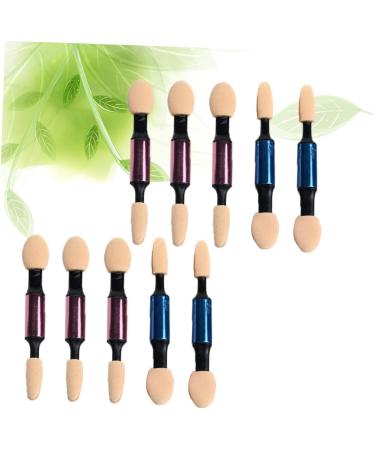Beavorty Make Eye Shadow Brush 10pcs Eyeshadow Brush Soft Portable Dual Sided Cosmetics Makeup Tool Eyeshadow Applicator for Girls Ladies Women Makeup Brush - Buy Online on GoSupps.com