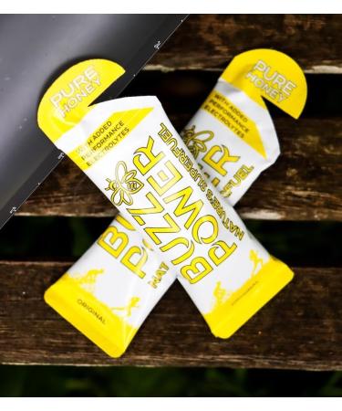 Buzz Power Natural Energy Gel | Organic Honey with Electrolytes | 25g Carbohydrates | Exercise Performance & Endurance Boost | Pack of 5 - Buy Online on GoSupps.com