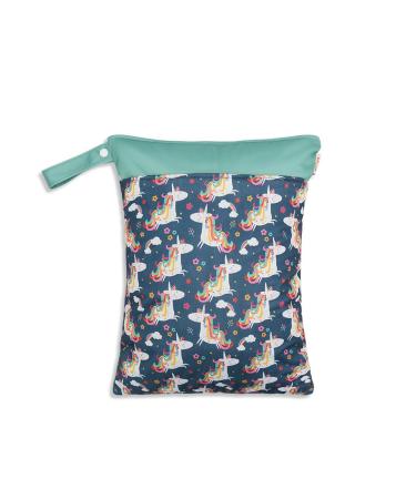 Daysskk 1 piece of nasting waterproof wet bag kindergarten girls diaper bag wetbag daycare with zipper laundry lever for swimming travel 30 * 40 cm 1 piece pattern 4