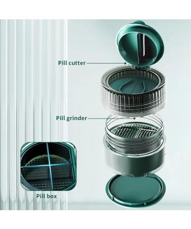 3-in-1 Pill Grinder & Crusher - Universal Pill Cutter for Fine Powder Medicine Storage | Shop Internationally - Buy Online on GoSupps.com