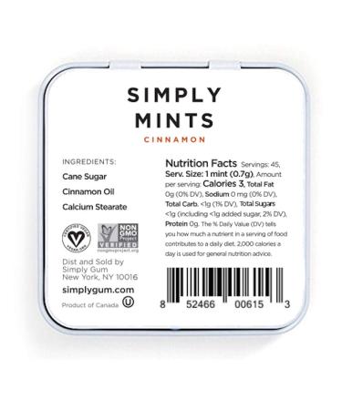 Simply Mints Cinnamon 1.1 oz - Refreshing Mint Tin for Fresh Breath - Buy Online on GoSupps.com