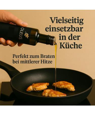  OLEUS PREMIUM Premium quality olive oil - Cold pressed | Greece | For cooking/roasting | Extra Virgin | Olives | Mild fruity | 100% Koroneiki olives | Messinia | Gift | 750 ml glass bottle - Buy Online on GoSupps.com