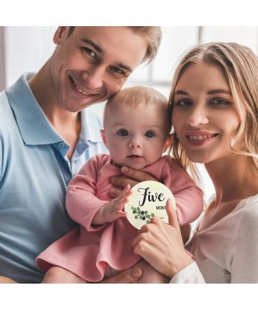 EQLEF Baby Milestone Cards Wooden 10pcs Milestone Baby Cards Baby Monthly Milestone Cards Newborn Milestone For Newborn Baby Gifts Photography Prop - Buy Online on GoSupps.com