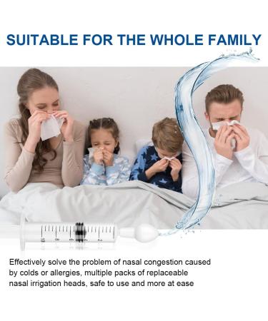 Uraqt Nasal Douche Replacement Head - 4 PC Attachments for Nasal Rinsing | Silicone Tips for Adults Babies & Children | Olive Type Nose Washing Can - Buy Online on GoSupps.com