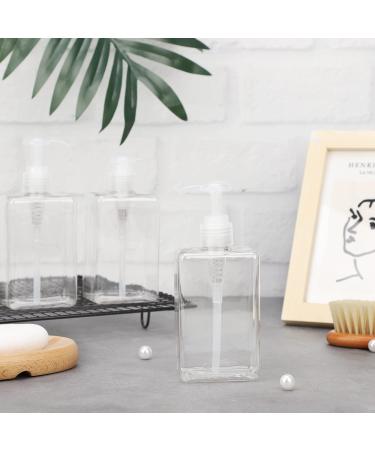 Suream 9.5oz Refillable Shampoo & Conditioner Bottles 3Pack - Clear Plastic Pump Dispensers for Shower - Ideal for Body Wash, Essential Oil, Liquid Lotion - 280ml Capacity - Buy Online on GoSupps.com