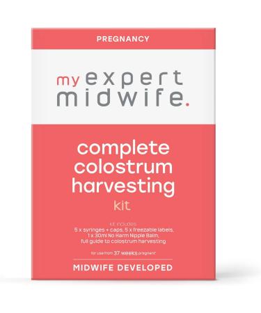 My Expert Midwife Colostrum Harvesting Kit: 5 Syringes, Freezable Labels, Nipple Balm, Complete Guide - Buy Online on GoSupps.com