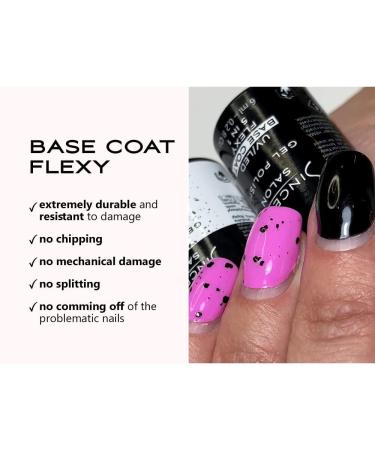 Sincero Salon - Gel Nail Polish Base Coat Flexy 6 ml - Extra Strong Nail Strengthener For Damaged Nails - Gel Base Coat - Nail Varnish - Gel Polish Nail Art - Nail Gel Polish - LED UV Gel Nail Polish - Buy Online on GoSupps.com