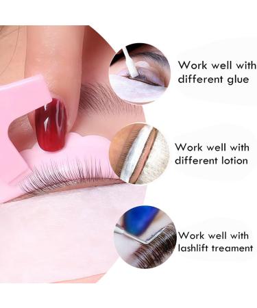 QEDBOJE 25 Pairs Silicone Perm Pad Y Shape Eyelash Brush Silicone Pad Curler Reusable DIY Eyelash Lifting Pads (5 Sizes: S M M1 M2 L) - Buy Online on GoSupps.com