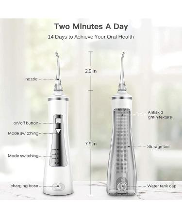 Buy Cordless Water Flosser for Teeth - 250ML Portable Dental Oral Irrigator | Rechargeable Easy to Clean & Space-Saving - Buy Online on GoSupps.com