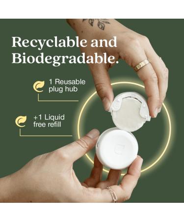 Enviroscent Non-Toxic Air Freshener - Lemon Leaf & Thyme Plug-In | 45+ Days of Home Fragrance | Refillable Essential Oil Set - Buy Online on GoSupps.com