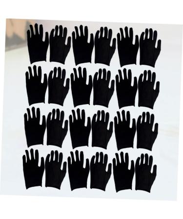 TOVINANNA 12 Pairs Cleaning Gloves Black Cotton Gloves Safety Work Gloves Beauty Gloves Cotton Labor Gloves Utility Work Gloves Heavy Duty Work Gloves Welders Gloves Hand Gloves Washable Man 19x11cm - Buy Online on GoSupps.com
