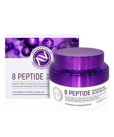 Enough High Premium Pro Cream Collagen Peptides & Hyaluronic Acid Facial Moisturizer for Women Korean Skin Care Face and Neck Creams for Tightening Firming (8 Peptide Sensation Pro Balancing Cream)