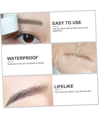 VINTORKY Fake Eyebrow Stickers 9 Sheets Waterproof Eyebrow Stickers Authentic Eyebrows Stickers Eyebrow Tool 3 Proof 21x14.7cm Brown - Buy Online on GoSupps.com
