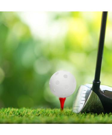 Plastic Golf Training Balls 42mm - 50pc Set with Golf Ball Tees | Indoor & Outdoor Practice Equipment - Buy Online on GoSupps.com