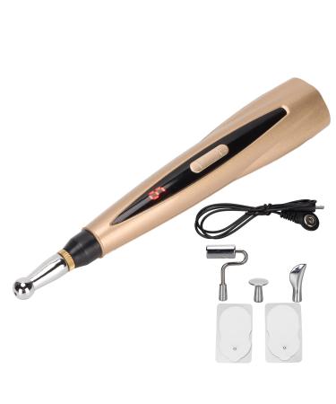 Electronic acupuncture massage pencil acupunctive meridian massage device for relieving tiredness and improvement in blood circulation meridian energy body massage device - 9 corridors strength 4 massage base
