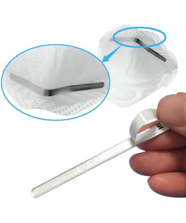 100Pcs Aluminum Metal Nose Bridge Strips for Masks - Adjustable Nose Clips Wire for DIY Mask Making - Sewing Crafts Accessories - Buy Online on GoSupps.com