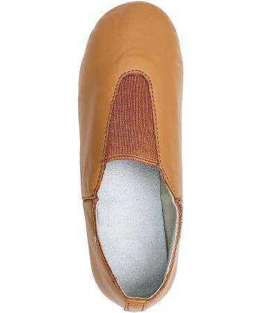 MSMAX Unisex Slip on Jazz Shoes - Ballet Dancing Flats for Boys and Girls - Size 8 Toddler - Brown - Buy Online on GoSupps.com