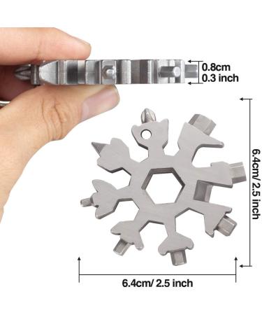 Multitool 18 In 1 Snowflake Multi tool for Outdoor Camping Survival Accessories- Stocking Stuffers Mens Gifts  Screwdriver - Hexagonal Spanner - Ring Spanner - Bottle Opener 3-Snowflake Multi Tool - Buy Online on GoSupps.com