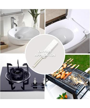 DDLuck 2 Pack Pumice Stone Cleaning Stones with Handle - Toilet Bowl Cleaner Hard Water Ring Remover Rust Grill Cleaner for Kitchen Bathroom & Household - Buy Online on GoSupps.com