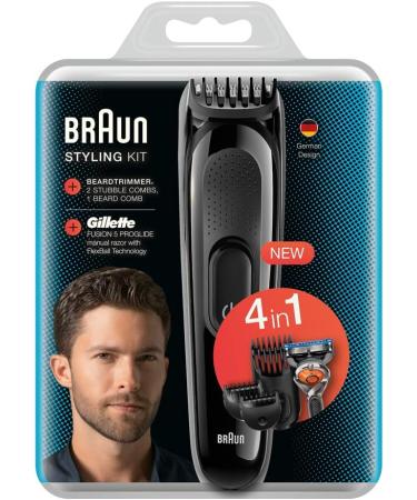 Braun SK3000 4-in-1 Styling Set | Adjustable Electric Razor & Shaver for Haircuts | International Shipping Available - Buy Online on GoSupps.com