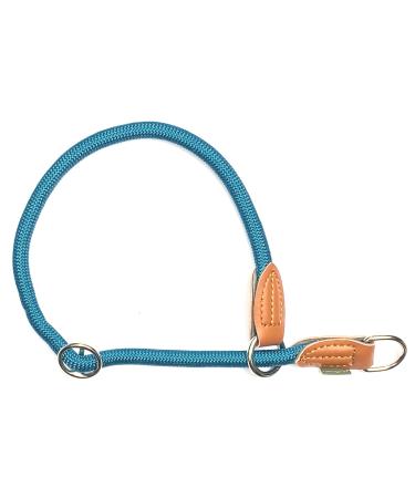 Leisegr n Paracord dog collar adjustable | Nylon dog collar | Devon model | Petrol | Size: M Barrier Reef M
