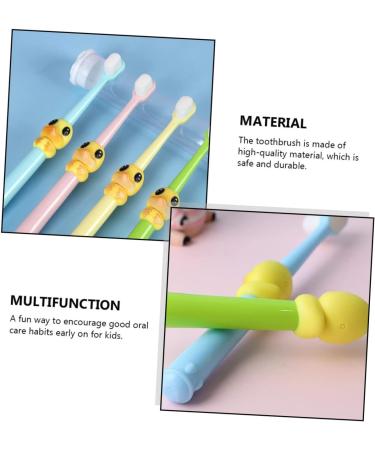 Shop Healvian Cartoon Baby Toothbrush - 4 Pack Nano Travel Toothbrushes for Kids & Adults - Buy Online on GoSupps.com