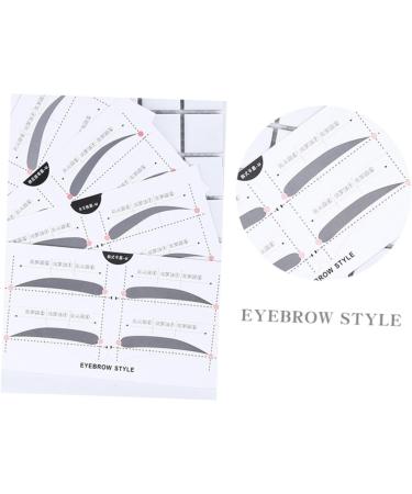 Didiseaon 2 Eyebrow Template with Strap Beauty Eyebrow Makeup Tools Eyebrow Stickers Portable A607 Card - Buy Online on GoSupps.com