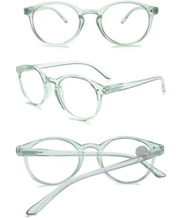Koosufa Anti Blue Light Reading Glasses for Men & Women | Spring Hinge Round Visual Aid | 1.0-4.0 Magnification - Reduce Eye Strain - Buy Online on GoSupps.com