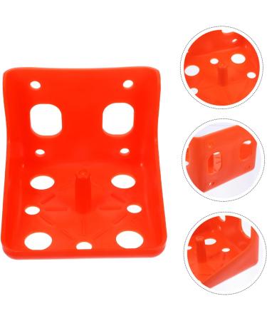 BESPORTBLE 2pcs Cattle and Sheep Lick Brick Box Plastic Tray Livestock Feeder Poultry Breeding Equipment Animal 16.6x16.6cm Orange - Buy Online on GoSupps.com