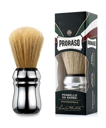 3 PRORASO shaving brushes made of natural bristles for wet shaving Professional shaving brushes