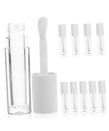 Hemobllo 10 Pi ces Flacons Huile L vres Transparents Rechargeables Vides pour Soin des L vres Format Voyage Tubes de Gloss Compacts
