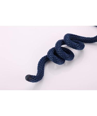 Merauno Lead Rope for Horse - Tie Rope in Various Stylish Designs Lead Rope Pony Donkey Goat with Panic Hook Black Blue Rose Gold Beige (Navy Blue Panic Hook) - Buy Online on GoSupps.com