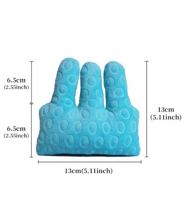 Hand Contracture Cushion - Finger Separator Protector Aid for Rehabilitation | Elastic Band Orthosis for Elderly | Anti-Stick Grip Tool (Blue - Buy Online on GoSupps.com