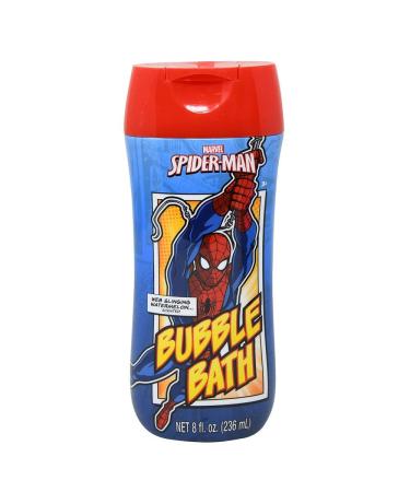 Marvel Comics Spiderman Web Clinging Scent Bubble Bath - Watermelon/Orange - 8 Fl Oz